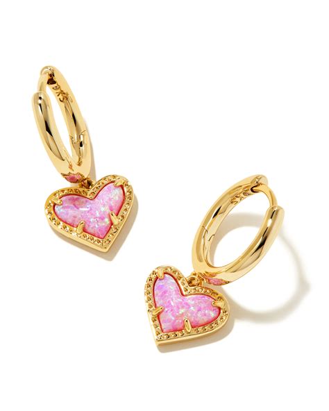 Ari Heart Gold Huggie Earrings
